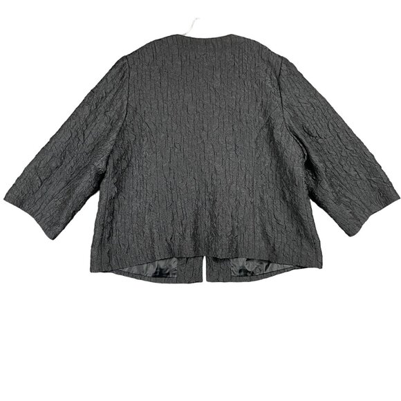 Added Dimensions Catherines Blazer Womens 2X Beaded Crinkle Work Capsule Career - Picture 5 of 13